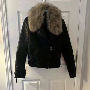 Topshop Faux Leather Jacket